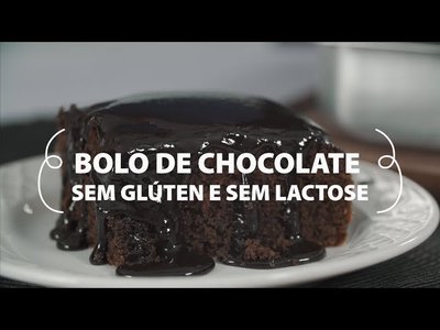 Bolo de Chocolate Sem Glúten e Sem Lactose