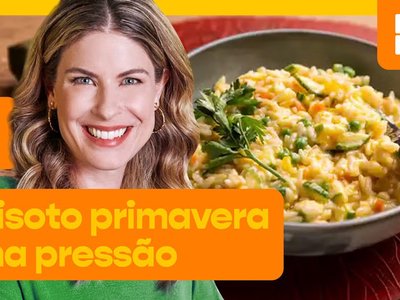 Risoto primavera na pressão