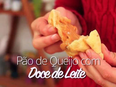 Receita de Pão de Queijo Recheado de Doce de Leite