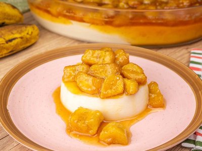 Banana Caramelada na Travessa