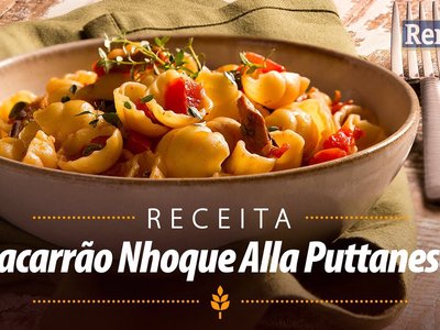 Macarrão Nhoque Alla Puttanesca