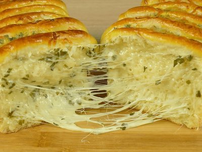 Pão de Alho Caseiro Recheado