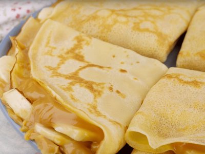 Crepe de Doce de Leite com Banana