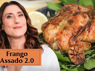 Frango Assado com Pele Crocante e Molho de Maracujá