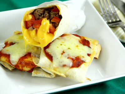Receita de Como fazer Burritos e Chimichangas