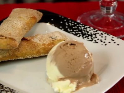 Receita de Tortinha de Banana com Creme de Avelã