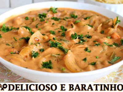 Estrogonofe Vegetariano Baratinho