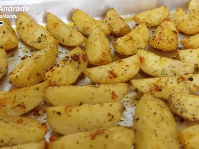 Receita de Batata Rústica Crocante