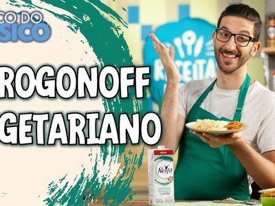 Strogonoff Vegetariano Cremoso de Couve-Flor e Cogumelos