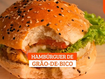 Hambúrguer de Grão-de-Bico