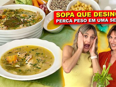 Sopa de Frango com Legumes e Cúrcuma