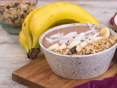 Receita de Bowl de Aveia com Cacau