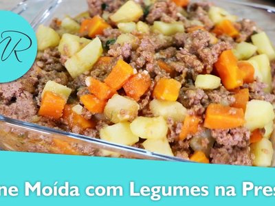 Carne Moída com Legumes na Pressão