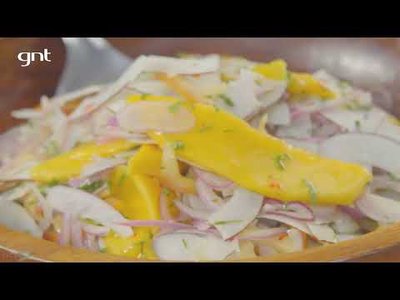 Salada de coco com manga