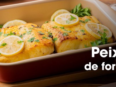Peixe Branco Assado ao Limão-Siciliano