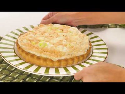 Quiche de alho-poró