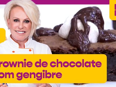 Brownie de Chocolate com Gengibre