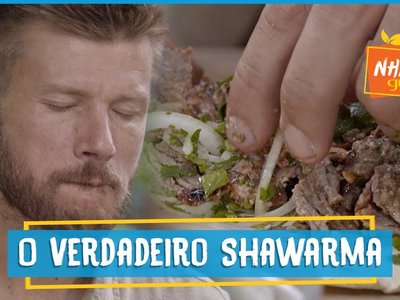 Shawarma: sanduíche árabe com pão de frigideira
