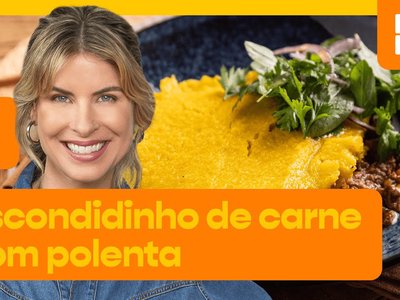 Escondidinho de Polenta com Abóbora e Ragu de Carne Moída