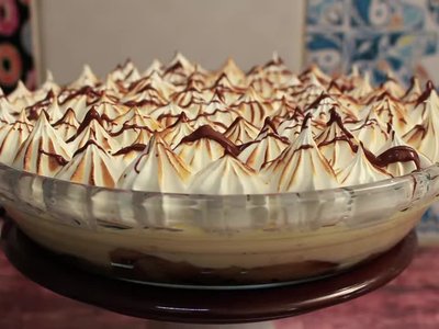 Receita de Torta Pavê de Banana