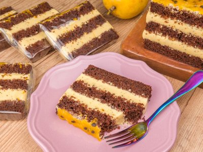 Slice Cake de Maracujá
