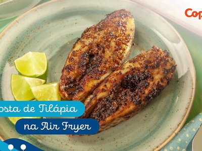 Posta de Tilápia na Air Fryer