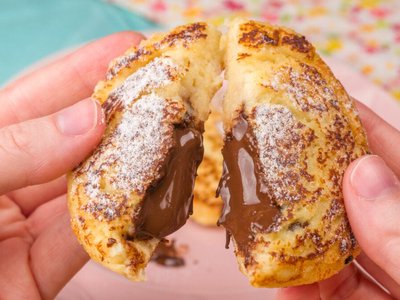 Pãozinho de Banana com Chocolate