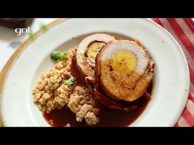 Farofa Natalina de Banana-Passa e Castanha-de-Caju