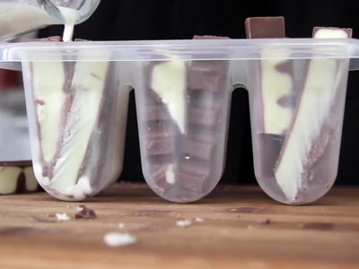 Receita de Picolé de Chocolate Kinder
