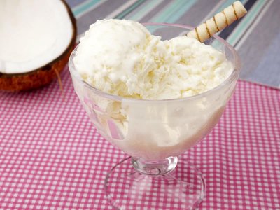 Sorvete de Tapioca com Coco Super Cremoso Igual de Sorveteria