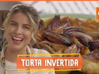 Tarte tatin salgada de cebola