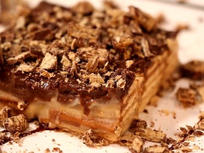 Receita de Pavê de Creme de Amendoim com Chocolate