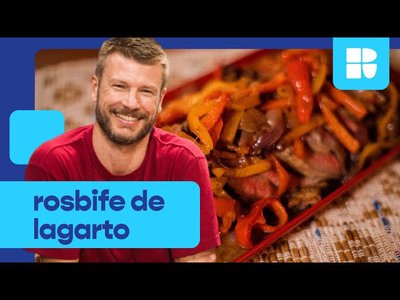 Rosbife de lagarto com pimentões