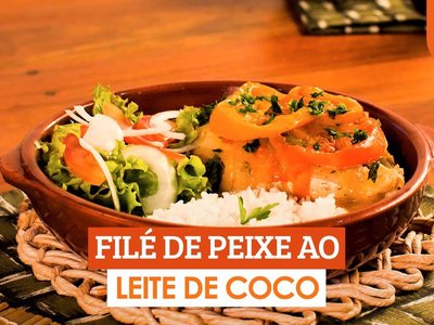 Filé de Peixe ao Leite de Coco