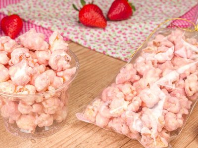 Pipoca Doce Gourmet de Morango