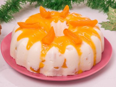 Manjar de Coco com Pêssego