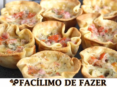 Cestinha Recheada com Massa de Pastel