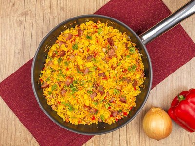 Farofa de Cuscuz simples e deliciosa