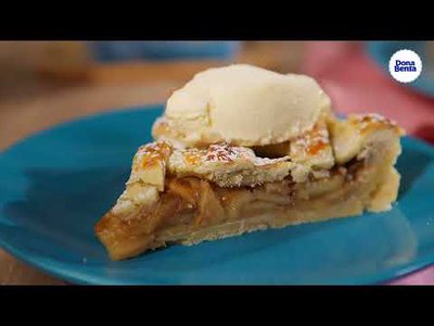 Torta de Maçã com Massa Crocante com Especiarias