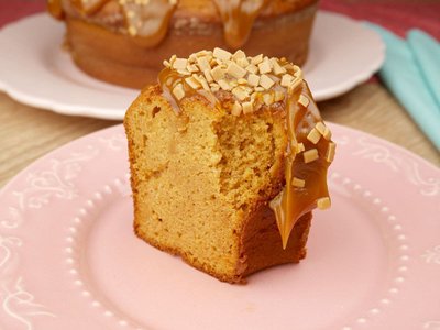 Bolo de Doce de Leite com Banana de Liquidificador
