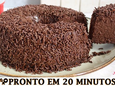 Brigadeirão Clássico Pronto em 20 Minutos
