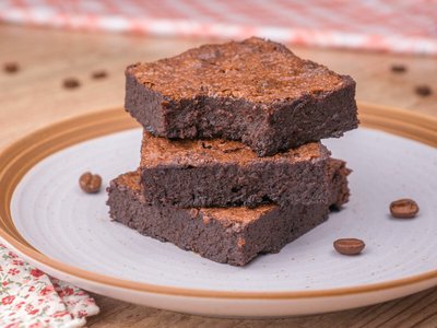 Brownie de Chocolate com Café sem Farinha