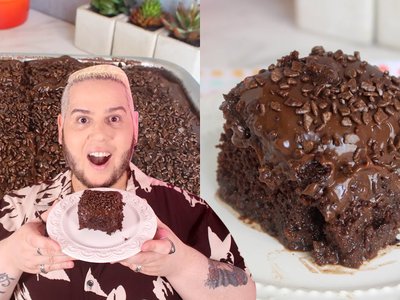 Bolo de Chocolate Molhadão