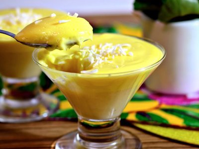 Creme de Abacaxi com Coco