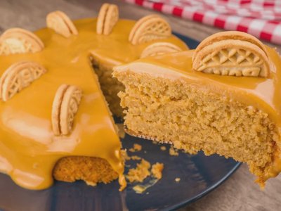 Bolo Bono de Doce de Leite
