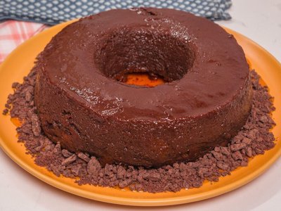 Pudim de Chocolate com Chocotone