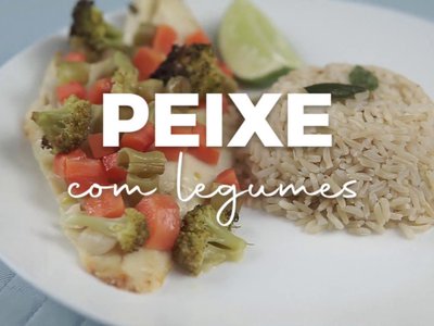 Peixe Assado com Legumes