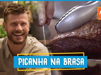 Picanha na brasa com pimenta-do-reino