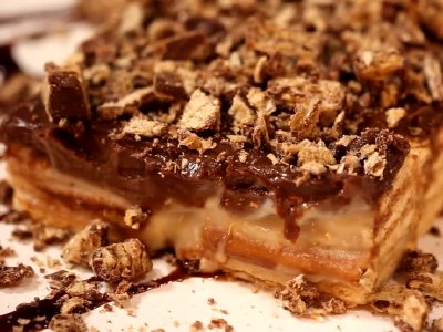 Receita de Pavê de Creme de Amendoim com Chocolate